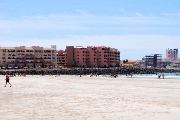 Sandy beach access near Marina Pinacate
